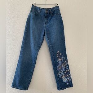 Lee Upcycled Relaxed Fit Jeans with Appliqué size 30